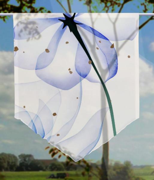 Lule unus blue, Scheibenhänger spitz